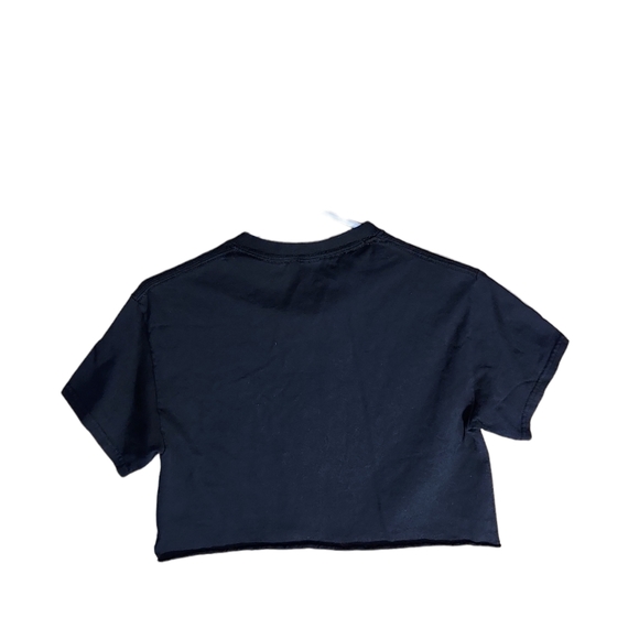 Ain't nobody cool Black Cropped Adult Short Sleeve Tee Shirt Raw Hem Small - Picture 6 of 7